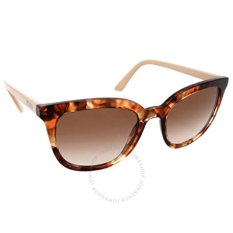 Prada Brown Gradient Rectangular Ladies Sunglasses PR 03XS 